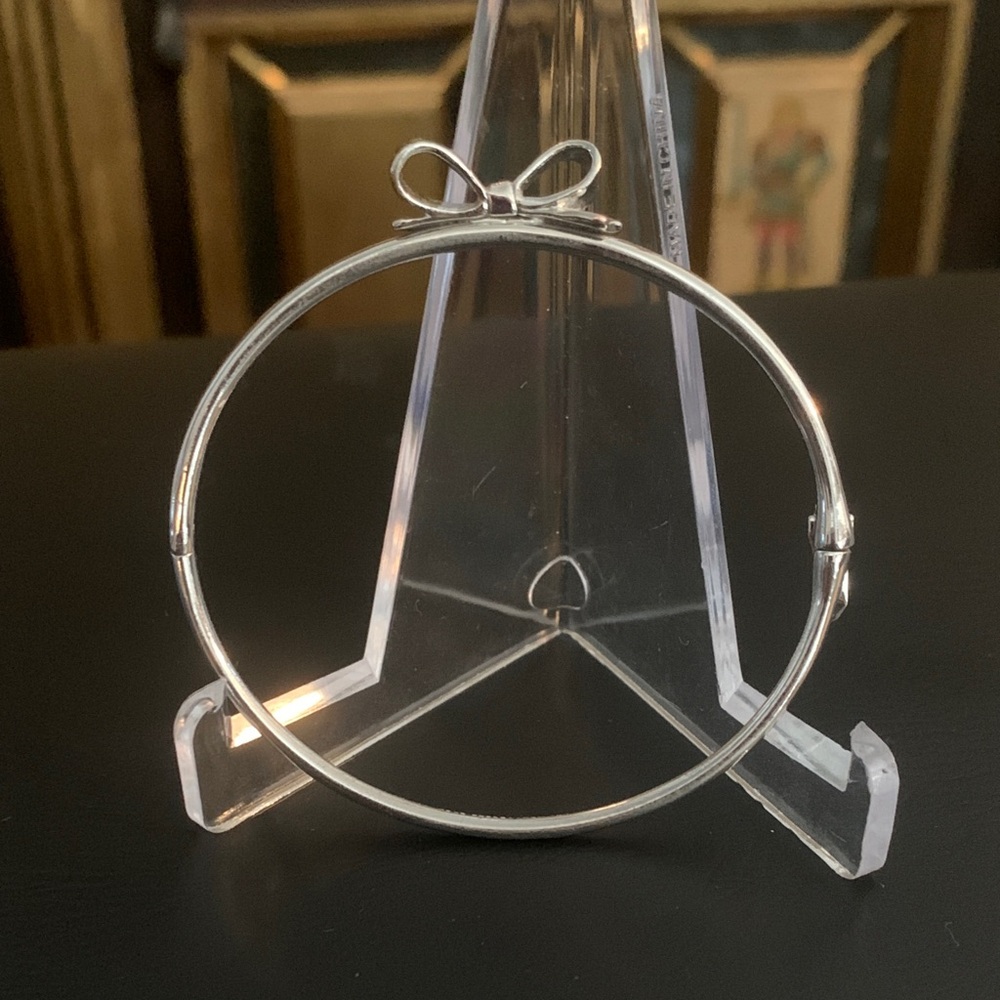 Kate Spade Love Notes Bow Bangle Bracelet 925 Silver